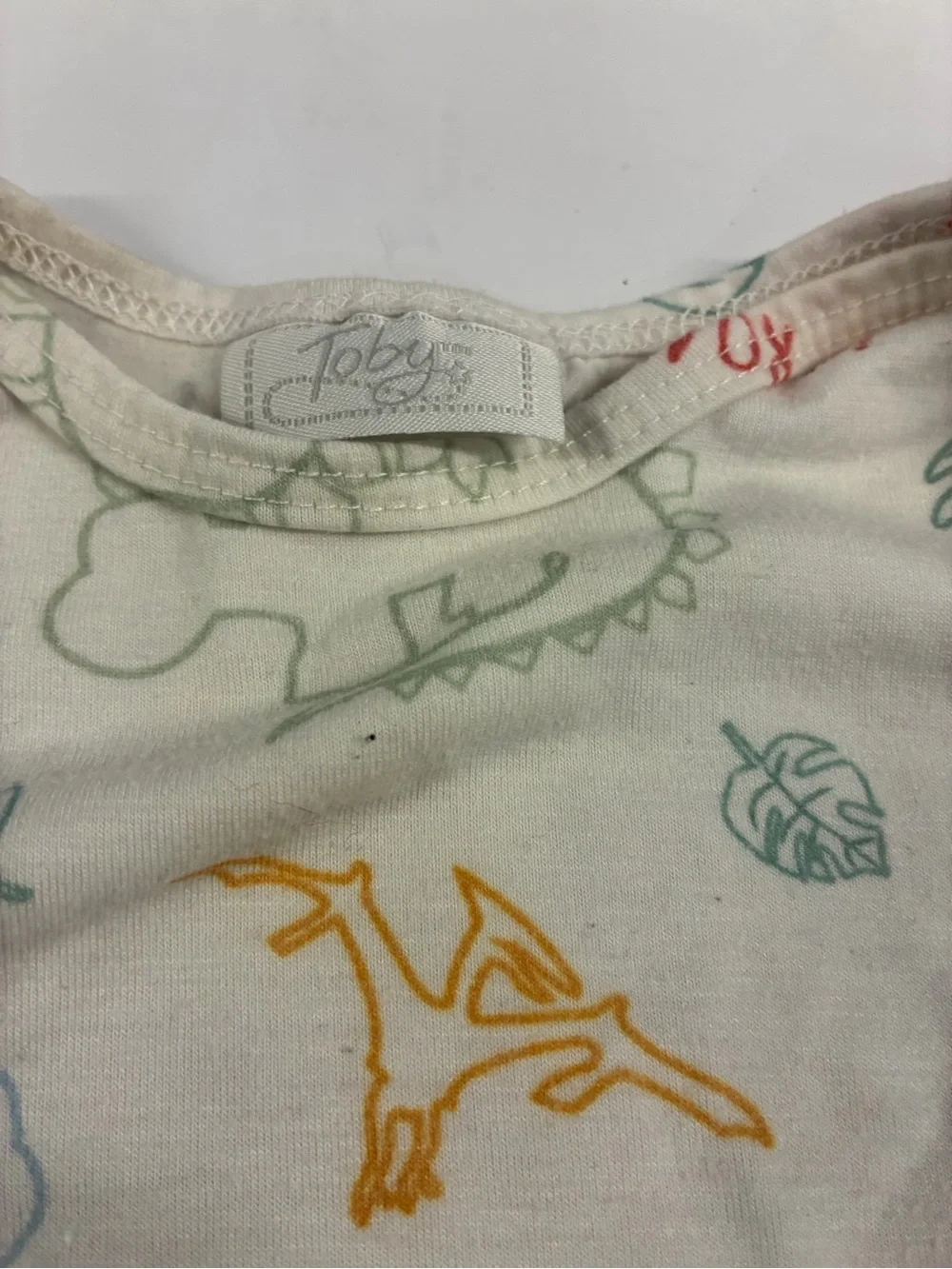 Cream Dinosaur Sleep Sack Pajamas for Kids - Long Sleeve